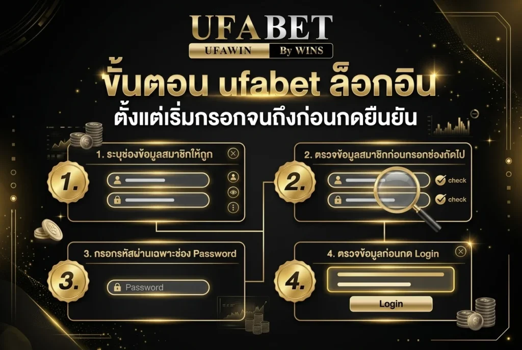 ขั้นตอน ufabet ล็อกอิน ตั้งแต่เริ่มกรอกจนถึงก่อนกดยืนยัน