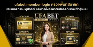 ufabet member login ตรวจพื้นที่สมาชิก ประวัติกิจกรรม อุปกรณ์ และการตั้งค่าความปลอดภัยหลังเข้าสู่ระบบ