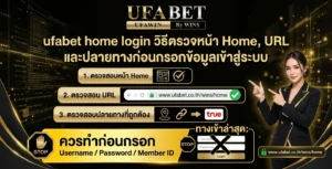 ufabet home login วิธีตรวจหน้า Home, URL และปลายทางก่อนกรอกข้อมูลเข้าสู่ระบบ