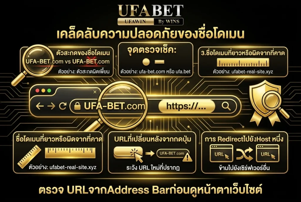 ตรวจ URLจากAddress Barก่อนดูหน้าตาเว็บไซต์