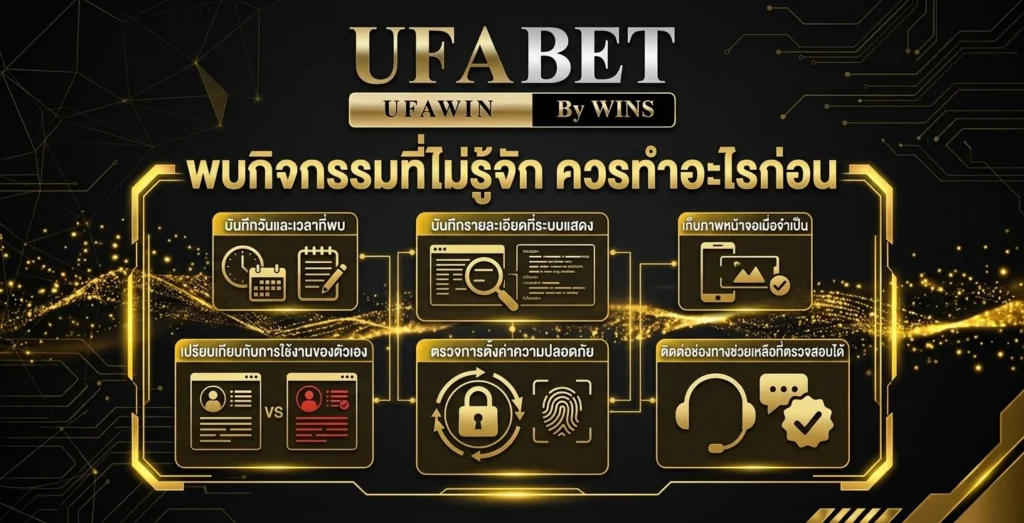 พบกิจกรรมที่ไม่รู้จัก ควรทำอะไรก่อน
