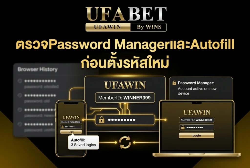 ตรวจPassword ManagerและAutofill ก่อนตั้งรหัสใหม่