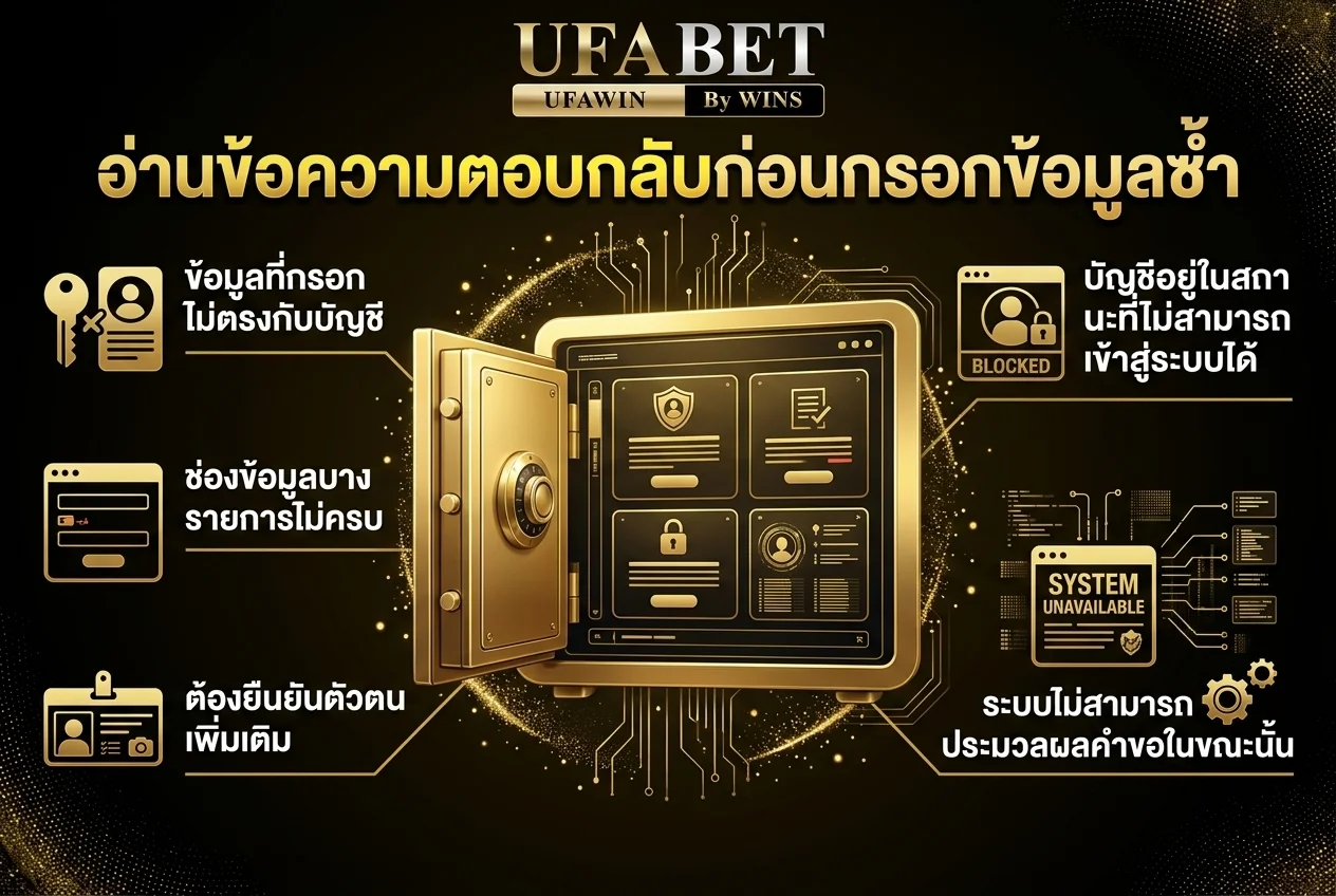 อ่านข้อความตอบกลับก่อนกรอกข้อมูลซ้ำ